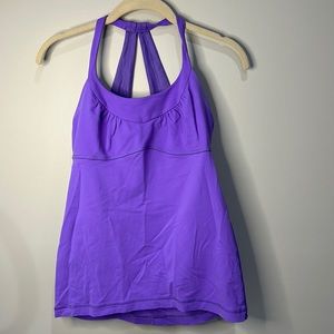 Lululemon shelf bra purple top. Size 6